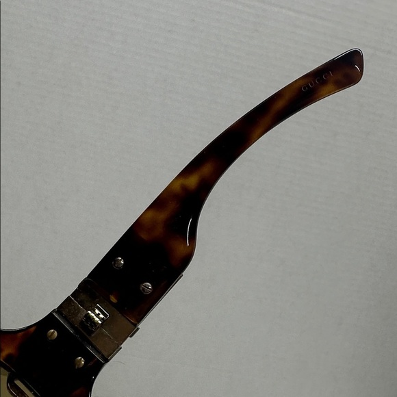 Gucci Sunglasses Glasses Horsebit Logo Oversized Tortoise Brown Vintage Optyl main image 5